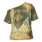 Personalized Afro Haiti Le Saut Cross Shoulder Shirt Ayiti Waterfall Vintage Grunge Style - African Pride
