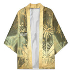 Personalized Afro Haiti Le Saut Kimono Ayiti Waterfall Vintage Grunge Style - African Pride