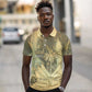 Personalized Afro Haiti Le Saut Polo Shirt Ayiti Waterfall Vintage Grunge Style - African Pride