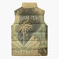 Personalized Afro Haiti Le Saut Sleeveless Puffer Jacket Ayiti Waterfall Vintage Grunge Style - African Pride