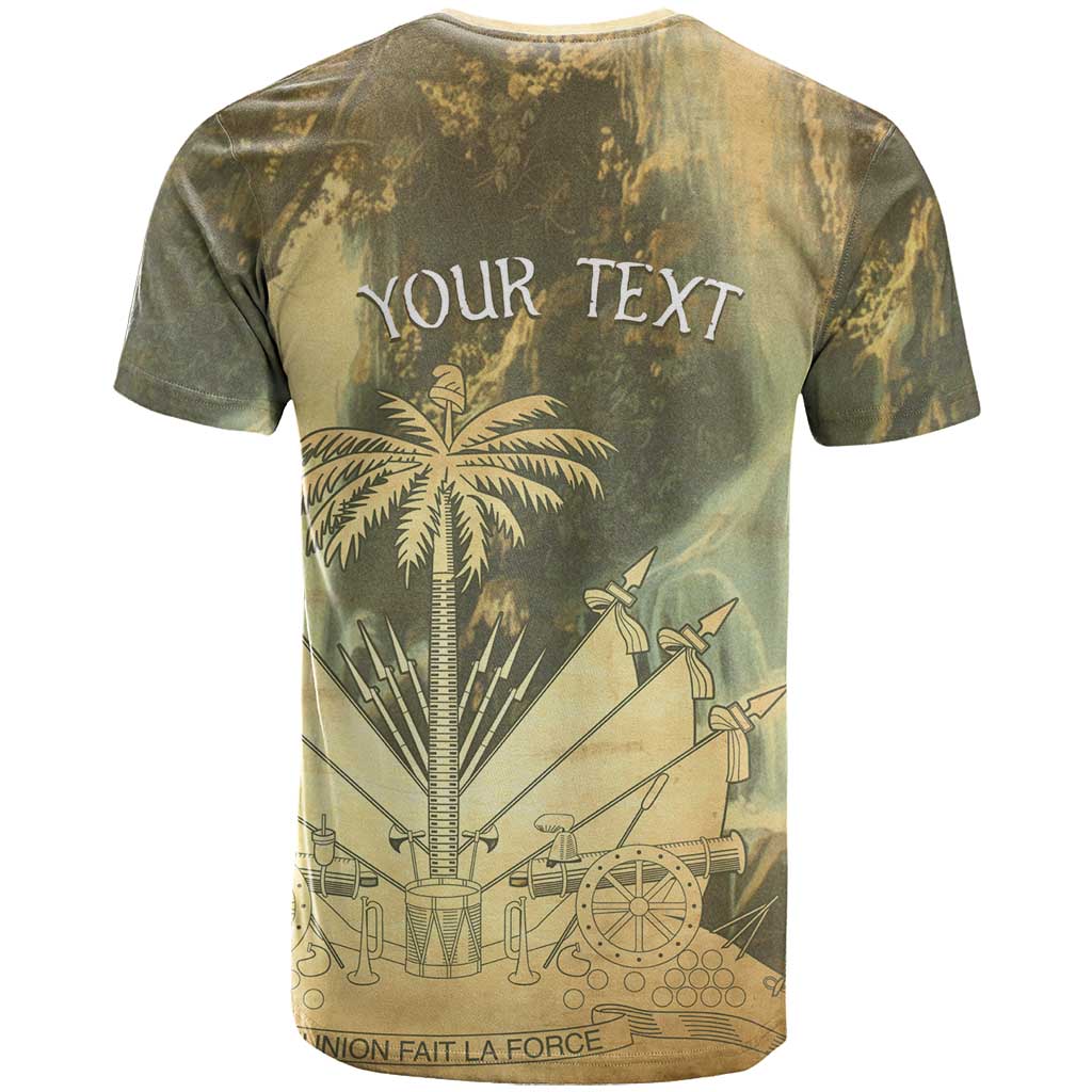 Personalized Afro Haiti Le Saut T shirt Ayiti Waterfall Vintage Grunge Style - African Pride