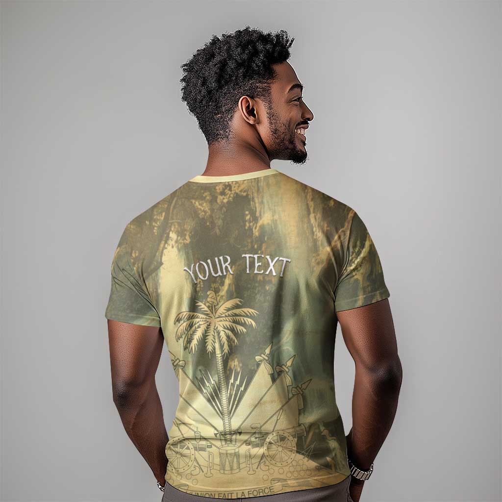 Personalized Afro Haiti Le Saut T shirt Ayiti Waterfall Vintage Grunge Style - African Pride