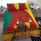 Personalised Cameroon National Day Bedding Set Cameroun Coat Of Arms With Atoghu Pattern