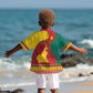 Personalised Cameroon National Day Kid Hawaiian Shirt Cameroun Coat Of Arms With Atoghu Pattern