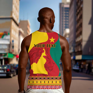 Personalised Cameroon National Day Men Tank Top Cameroun Coat Of Arms With Atoghu Pattern