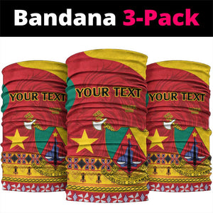 Personalised Cameroon National Day Neck Gaiter Cameroun Coat Of Arms Atoghu Pattern LT14