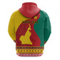 Personalised Cameroon National Day Zip Hoodie Cameroun Coat Of Arms With Atoghu Pattern