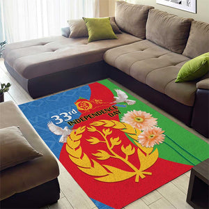 Eritrea Independence Day Area Rug Eritrean Olive Branches 33rd Anniversary