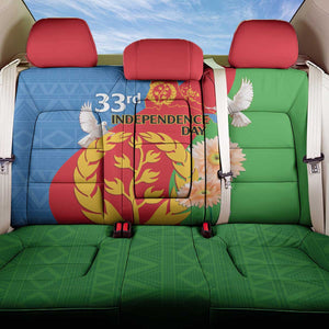 Eritrea Independence Day Back Car Seat Cover Eritrean Olive Branches 33rd Anniversary