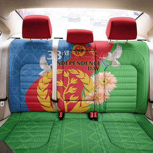 Eritrea Independence Day Back Car Seat Cover Eritrean Olive Branches 33rd Anniversary