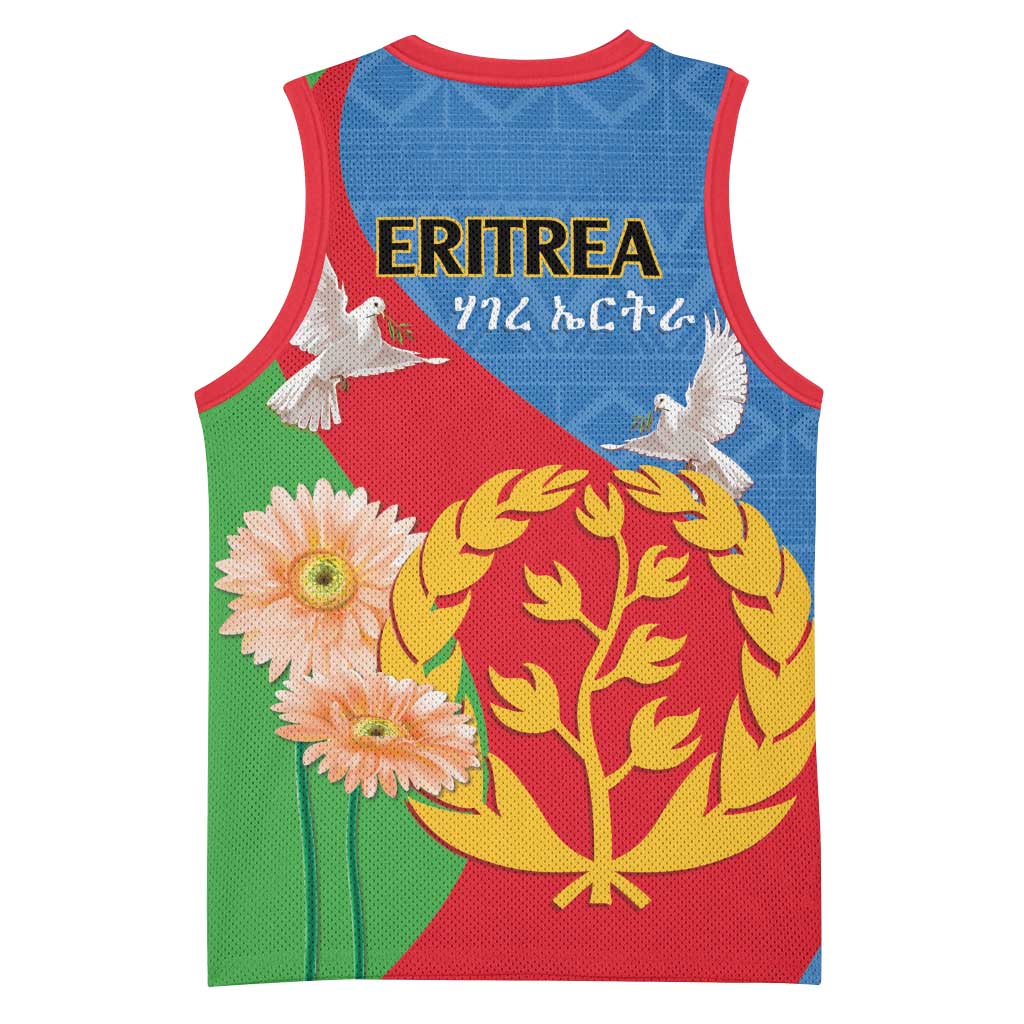 Eritrea Independence Day Basketball Jersey Eritrean Olive Branches 33rd Anniversary LT14