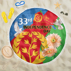 Eritrea Independence Day Beach Blanket Eritrean Olive Branches 33rd Anniversary