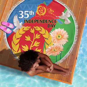 Eritrea Independence Day Beach Blanket Eritrean Olive Branches 33rd Anniversary