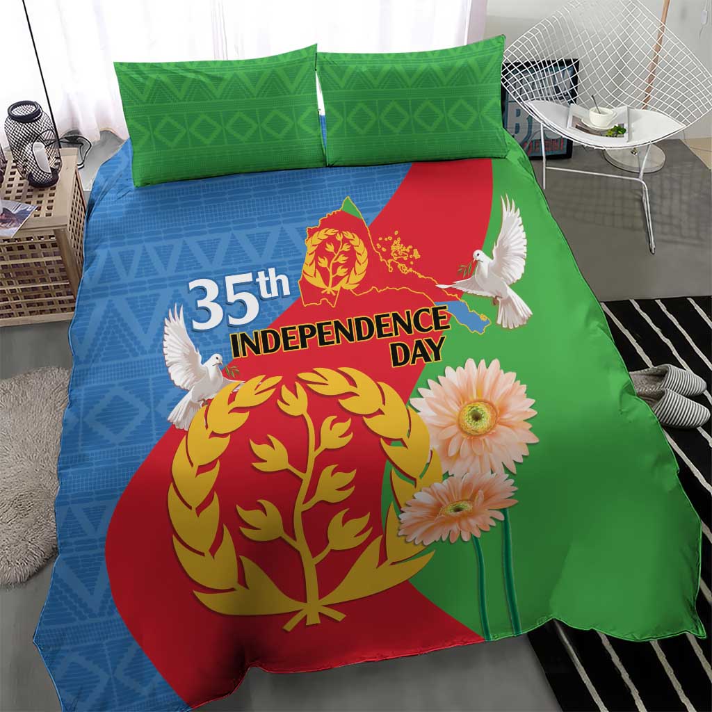 Eritrea Independence Day Bedding Set Eritrean Olive Branches 33rd Anniversary