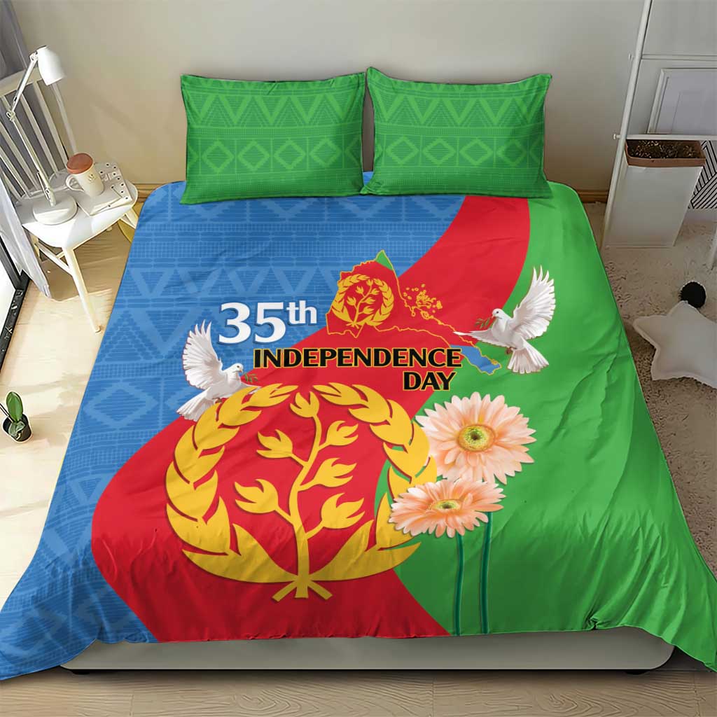 Eritrea Independence Day Bedding Set Eritrean Olive Branches 33rd Anniversary