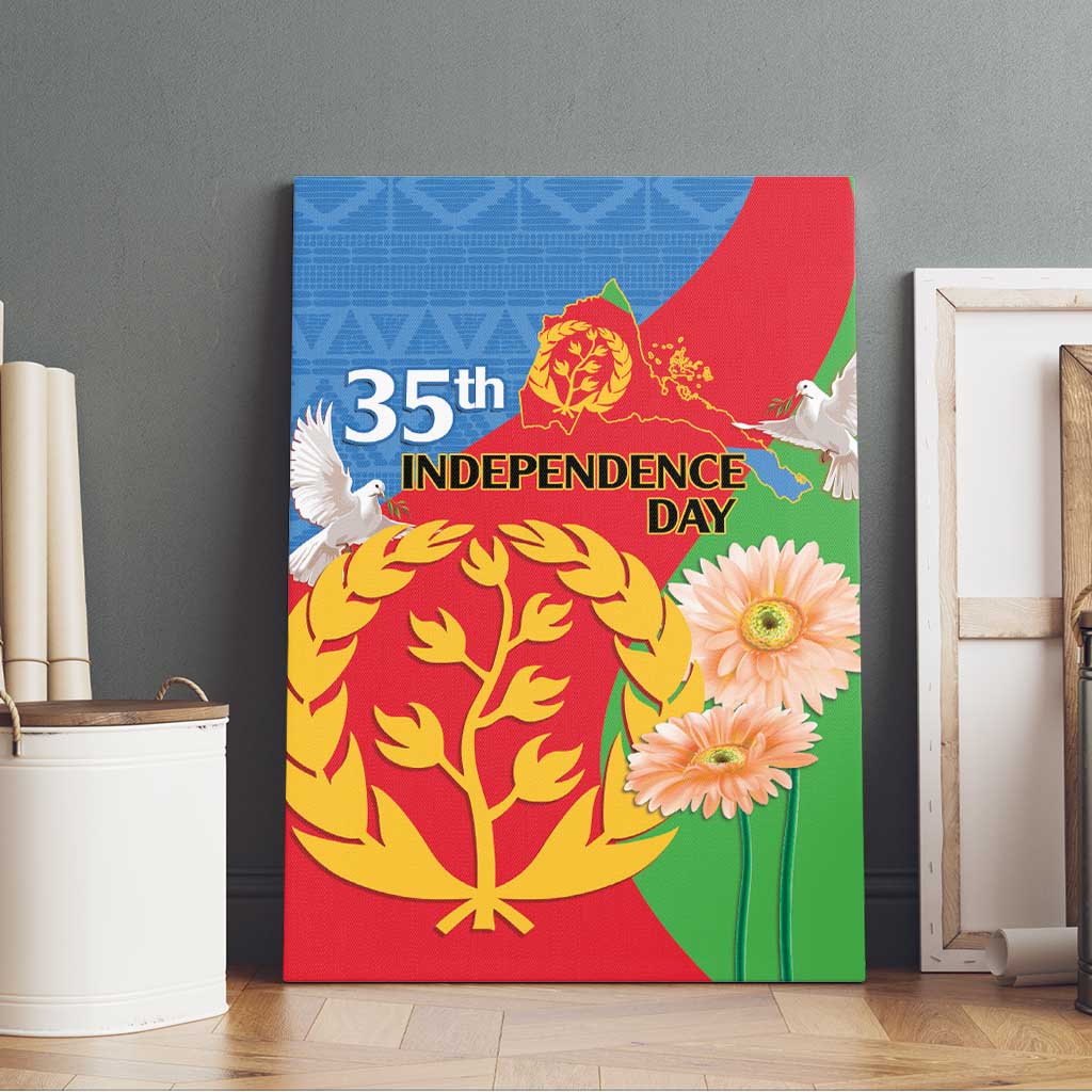 Eritrea Independence Day Canvas Wall Art Eritrean Olive Branches 33rd Anniversary
