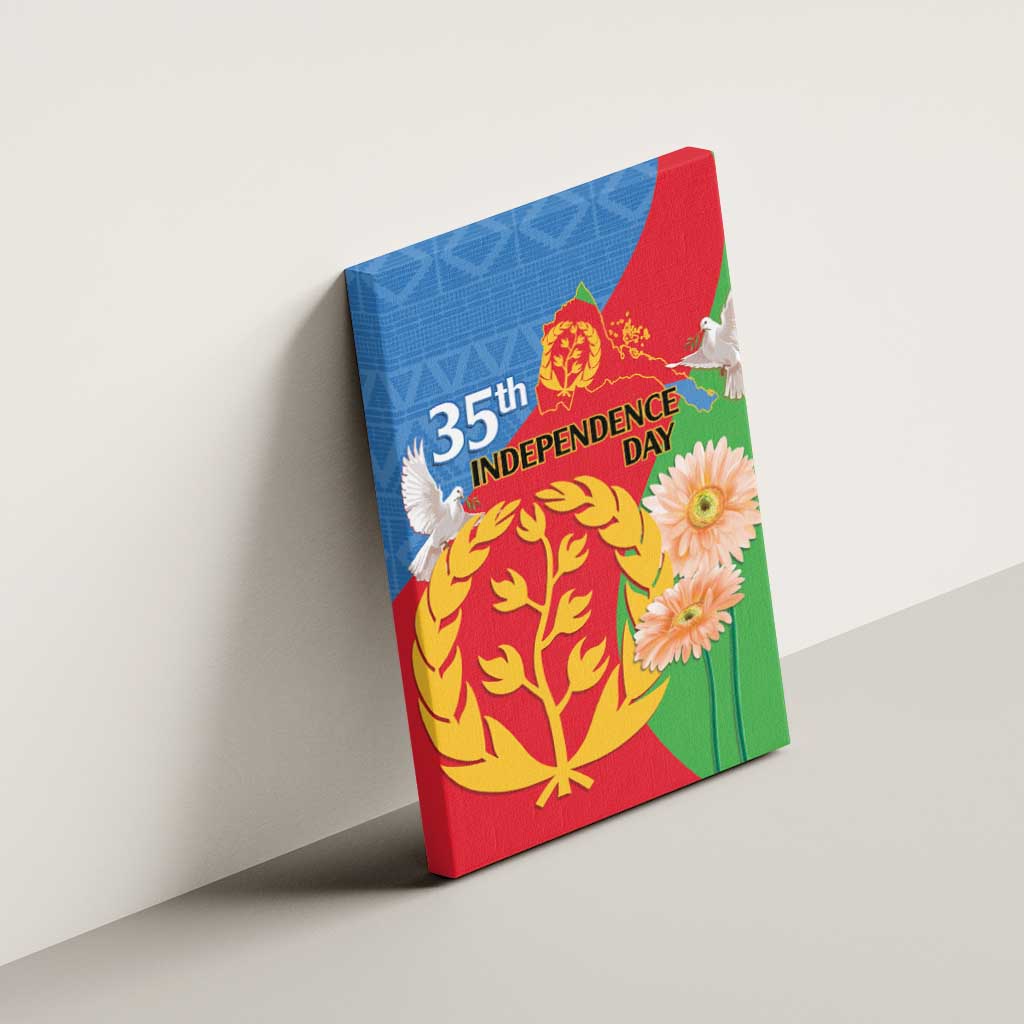 Eritrea Independence Day Canvas Wall Art Eritrean Olive Branches 33rd Anniversary