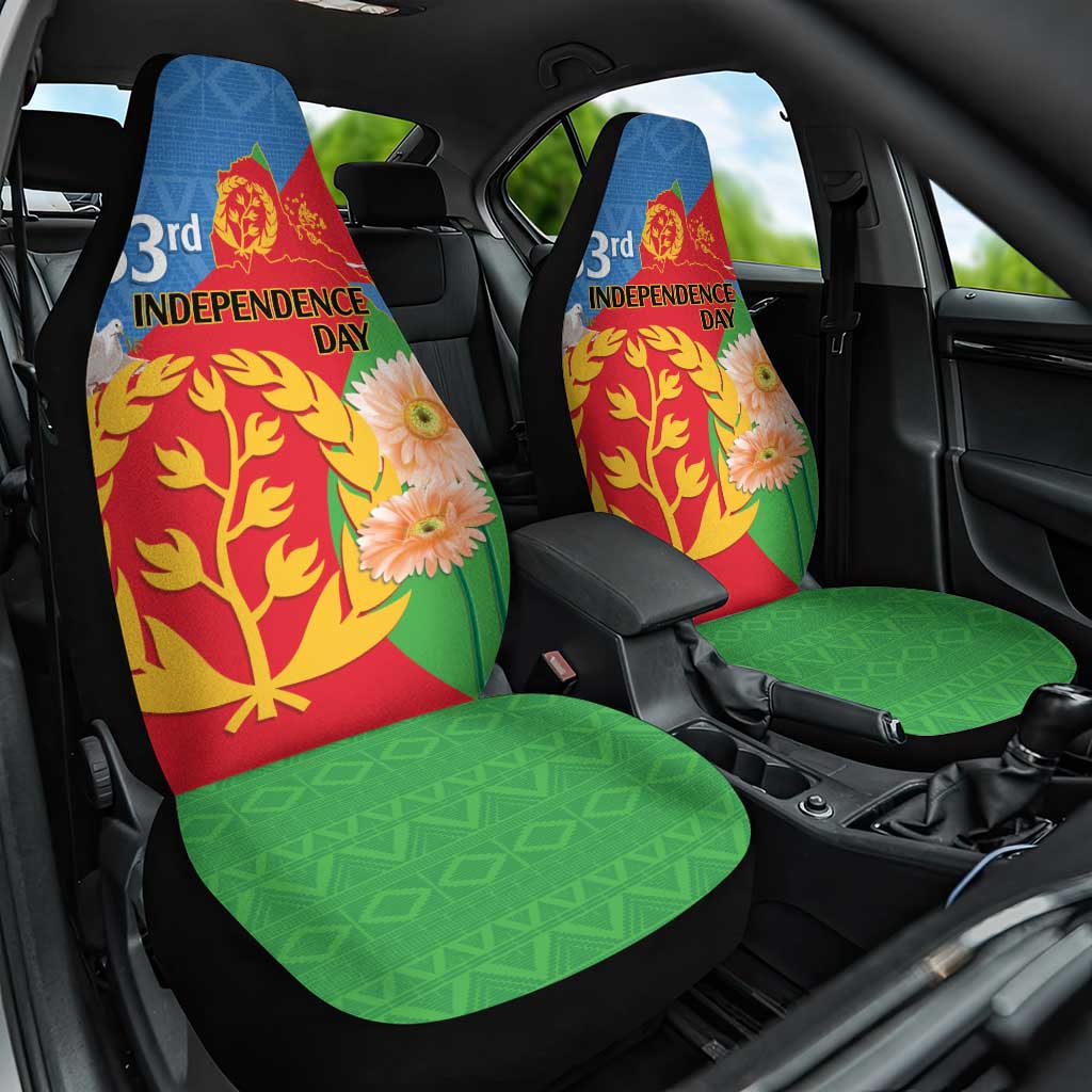 Eritrea Independence Day Car Seat Cover Eritrean Olive Branches 33rd Anniversary