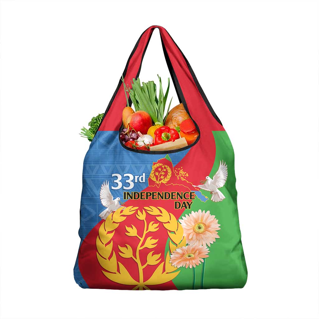 Eritrea Independence Day Grocery Bag Eritrean Olive Branches 33rd Anniversary