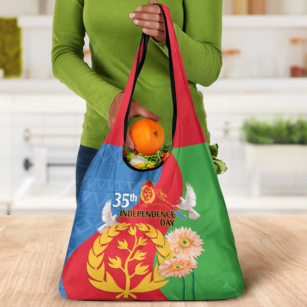 Eritrea Independence Day Grocery Bag Eritrean Olive Branches 33rd Anniversary