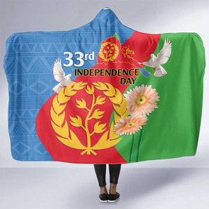 Eritrea Independence Day Hooded Blanket Eritrean Olive Branches 33rd Anniversary