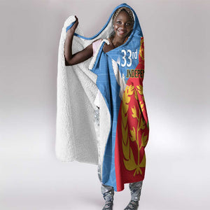 Eritrea Independence Day Hooded Blanket Eritrean Olive Branches 33rd Anniversary