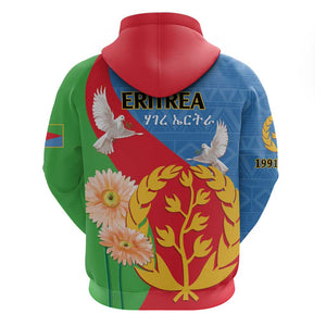 Eritrea Independence Day Hoodie Eritrean Olive Branches 33rd Anniversary