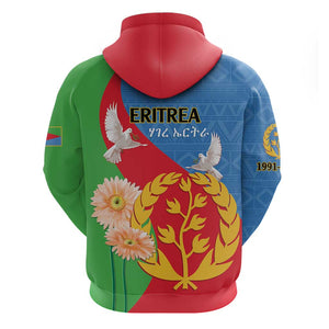 Eritrea Independence Day Hoodie Eritrean Olive Branches 33rd Anniversary