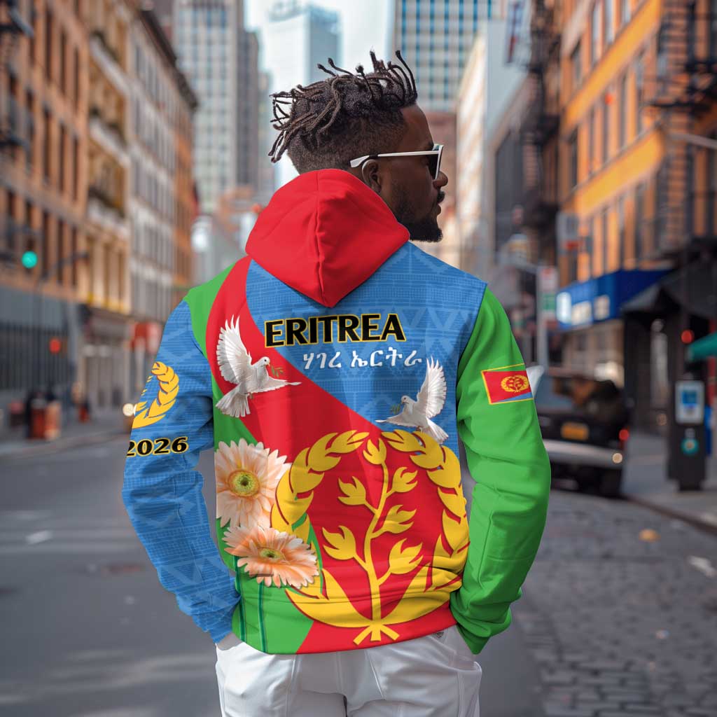Eritrea Independence Day Hoodie Eritrean Olive Branches 33rd Anniversary