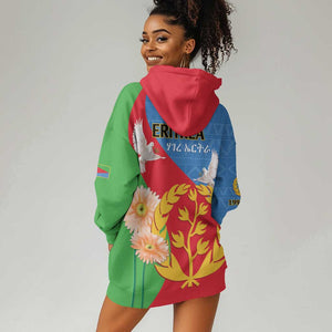 Eritrea Independence Day Hoodie Dress Eritrean Olive Branches 33rd Anniversary