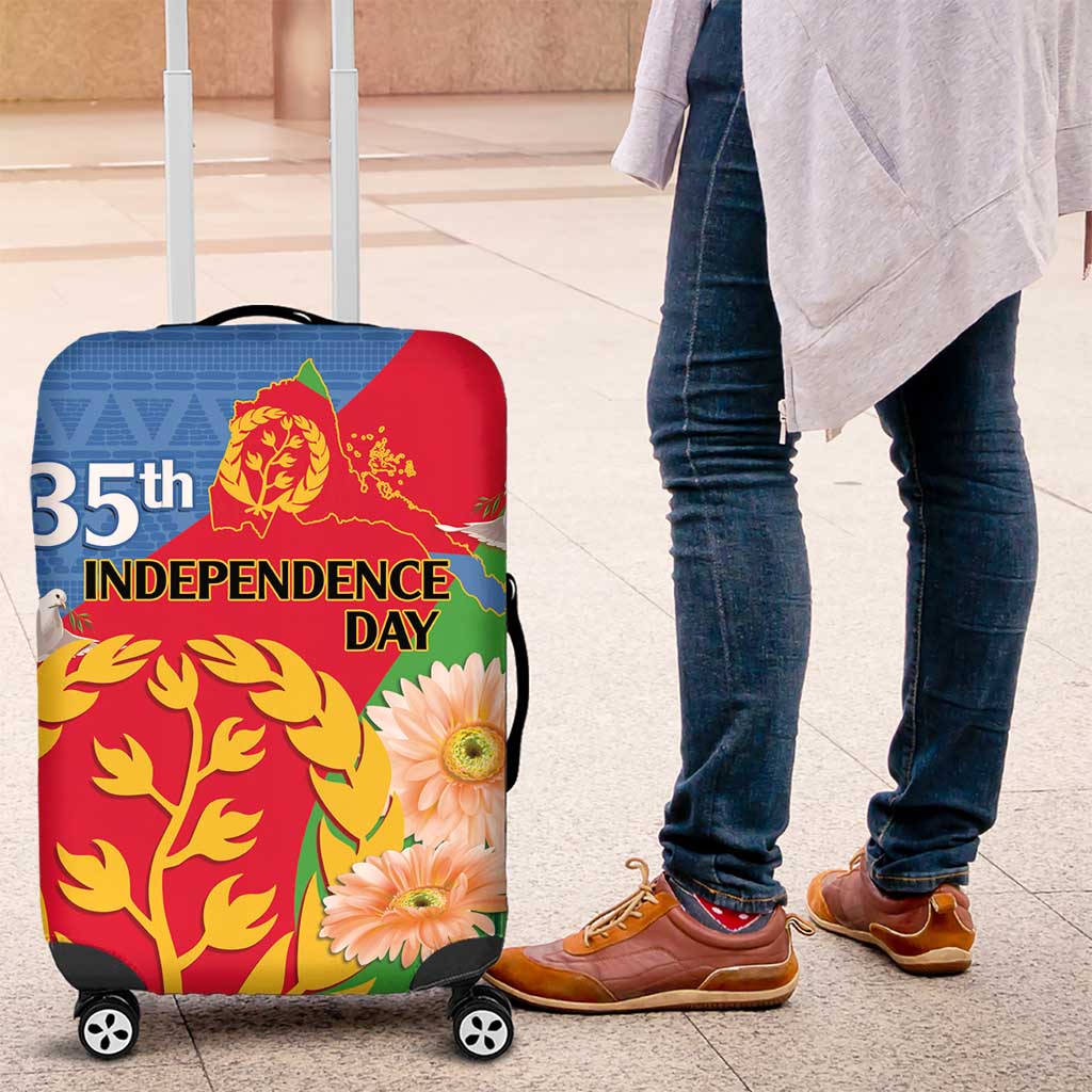 Eritrea Independence Day Luggage Cover Eritrean Olive Branches 33rd Anniversary