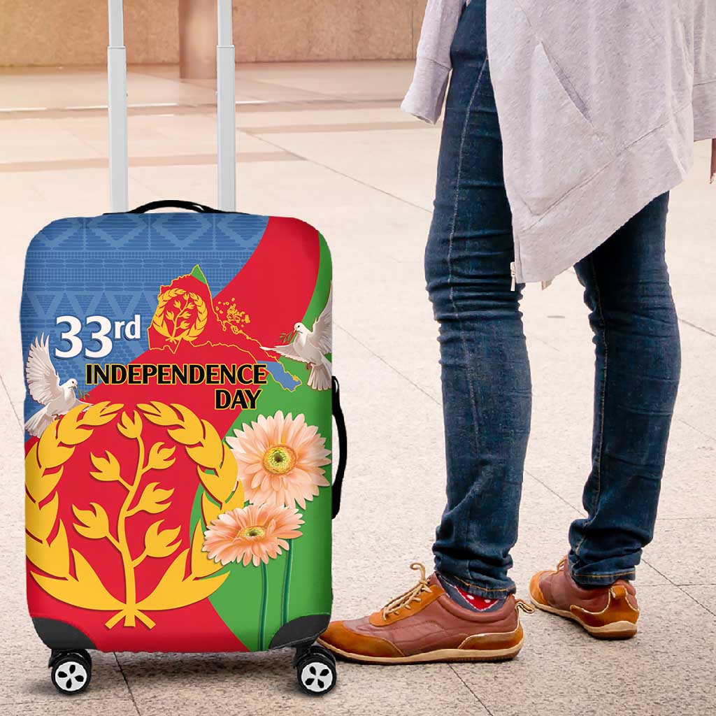 Eritrea Independence Day Luggage Cover Eritrean Olive Branches 33rd Anniversary