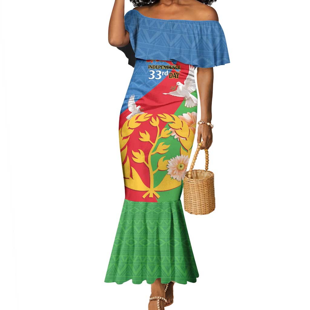 Eritrea Independence Day Mermaid Dress Eritrean Olive Branches 33rd Anniversary