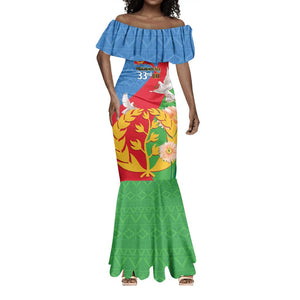 Eritrea Independence Day Mermaid Dress Eritrean Olive Branches 33rd Anniversary