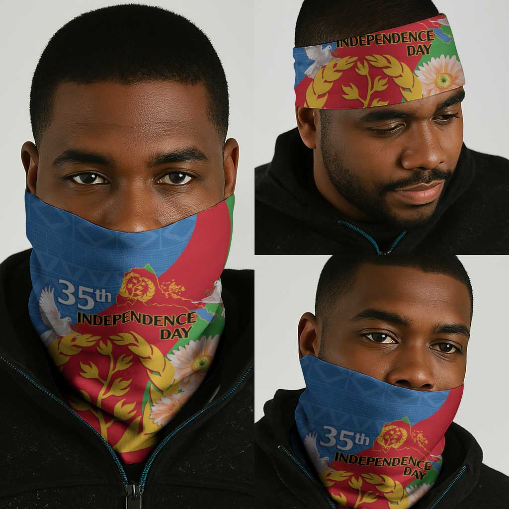 Eritrea Independence Day Neck Gaiter Eritrean Olive Branches 33rd Anniversary LT14