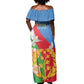 Eritrea Independence Day Off Shoulder Maxi Dress Eritrean Olive Branches 33rd Anniversary