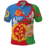 Eritrea Independence Day Polo Shirt Eritrean Olive Branches 33rd Anniversary