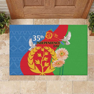 Eritrea Independence Day Rubber Doormat Eritrean Olive Branches 33rd Anniversary