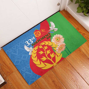 Eritrea Independence Day Rubber Doormat Eritrean Olive Branches 33rd Anniversary