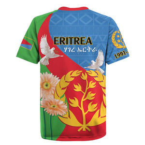 Eritrea Independence Day Rugby Jersey Eritrean Olive Branches 33rd Anniversary