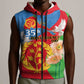 Eritrea Independence Day Sleeveless Zip Hoodie Eritrean Olive Branches 33rd Anniversary - African Pride