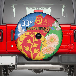 Eritrea Independence Day Spare Tire Cover Eritrean Olive Branches 33rd Anniversary