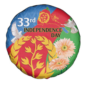 Eritrea Independence Day Spare Tire Cover Eritrean Olive Branches 33rd Anniversary