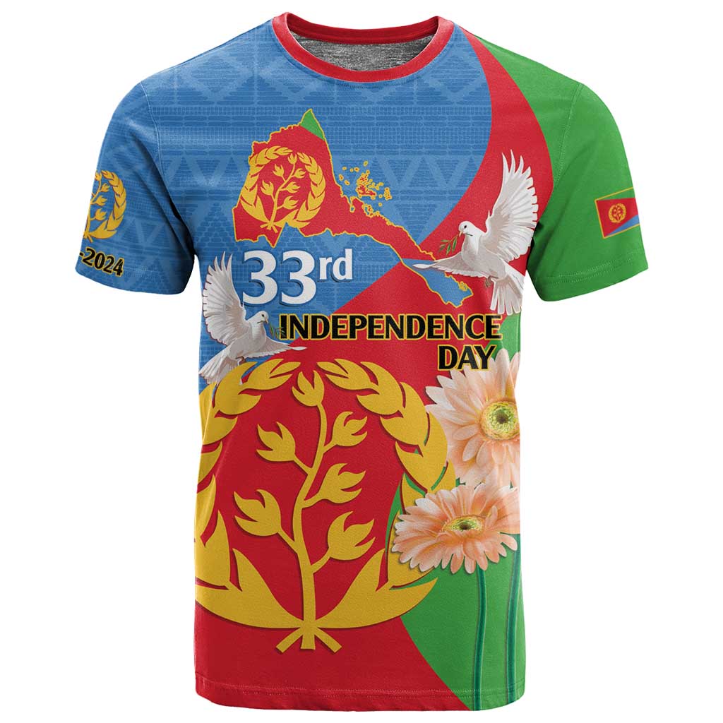 Eritrea Independence Day T shirt Eritrean Olive Branches 33rd Anniversary