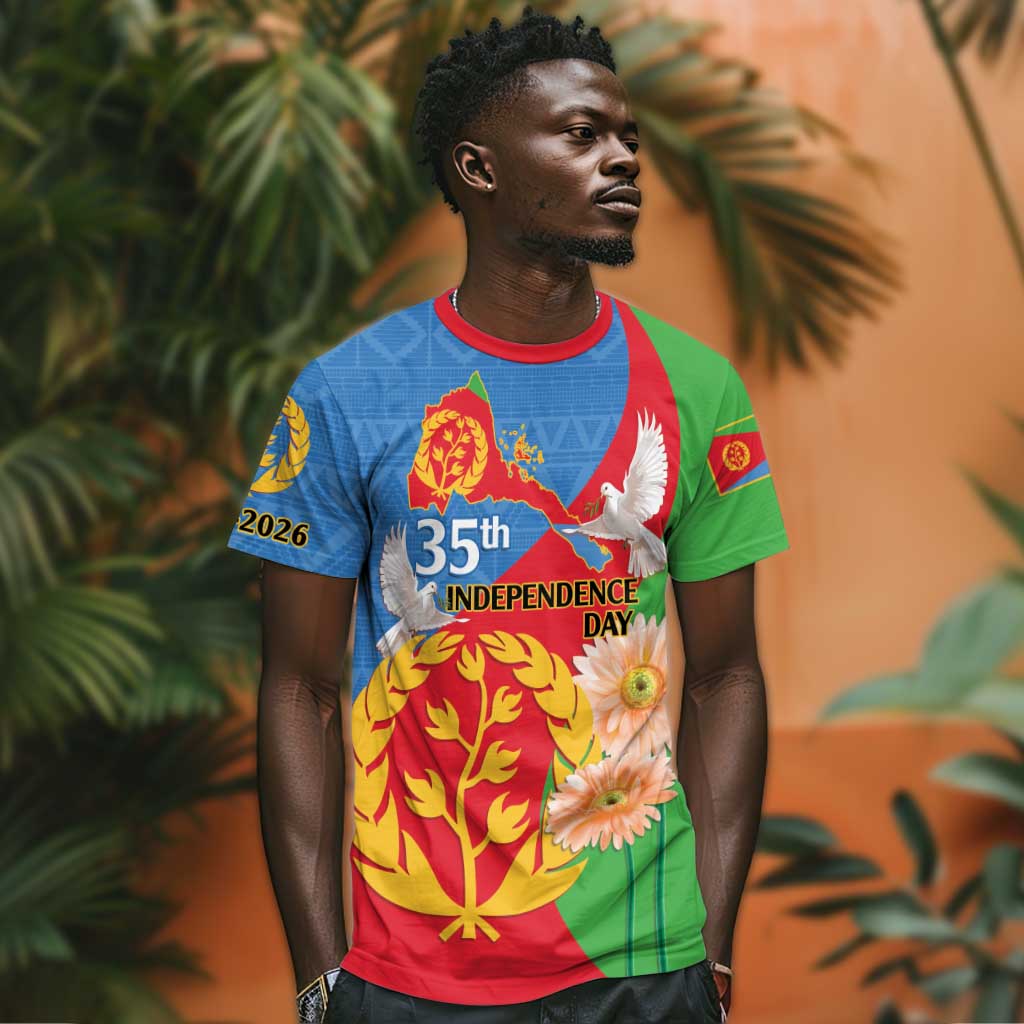 Eritrea Independence Day T shirt Eritrean Olive Branches 33rd Anniversary