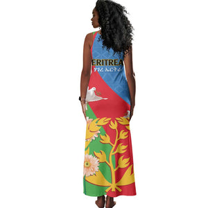 Eritrea Independence Day Tank Maxi Dress Eritrean Olive Branches 33rd Anniversary