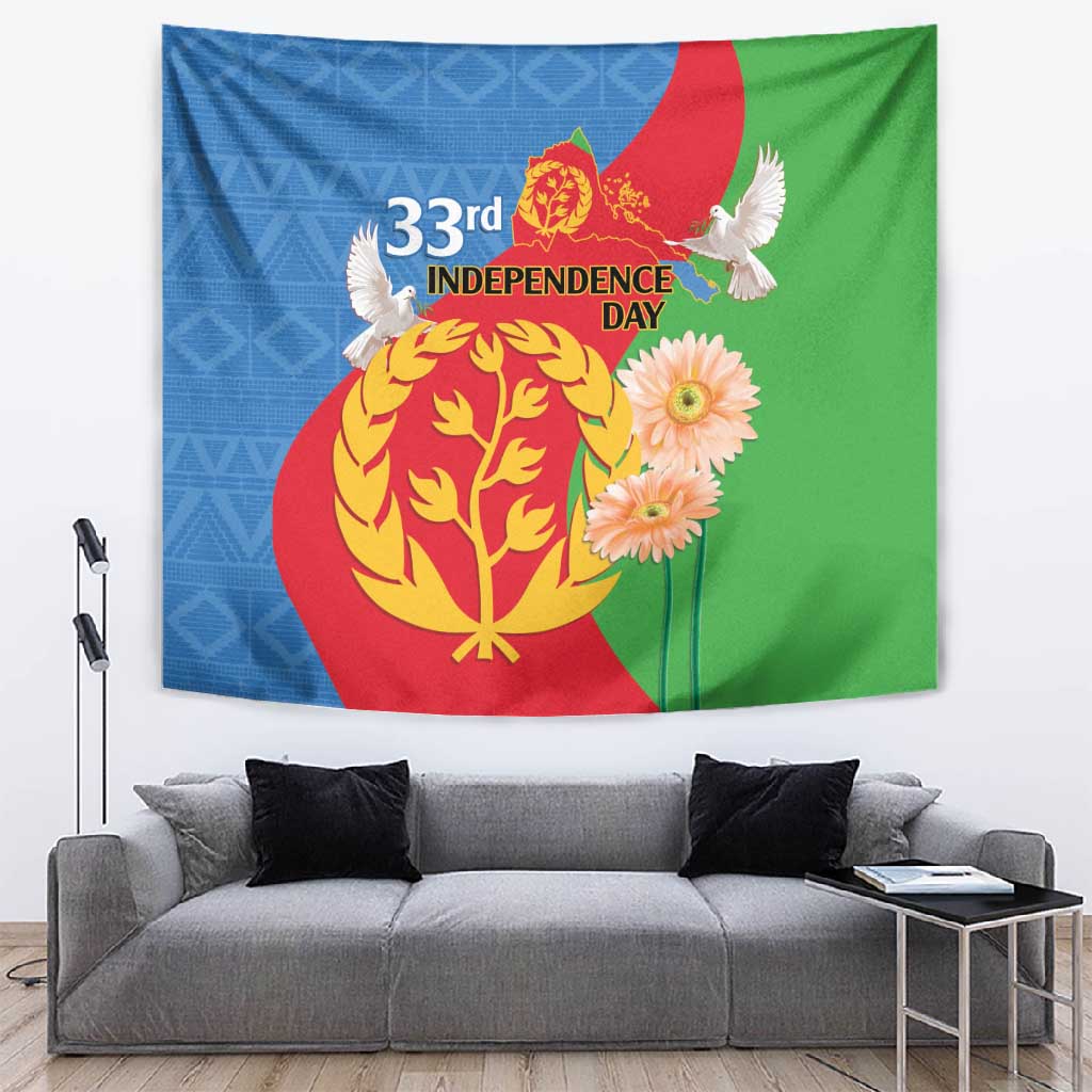 Eritrea Independence Day Tapestry Eritrean Olive Branches 33rd Anniversary