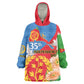 Eritrea Independence Day Wearable Blanket Hoodie Eritrean Olive Branches 33rd Anniversary
