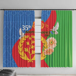 Eritrea Independence Day Window Curtain Eritrean Olive Branches 33rd Anniversary