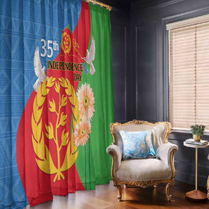 Eritrea Independence Day Window Curtain Eritrean Olive Branches 33rd Anniversary